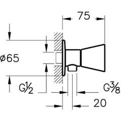 Liquid Ara Musluk Krom  A42759