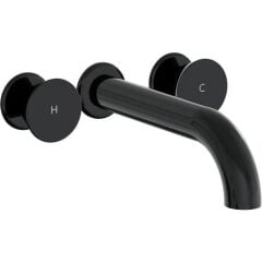 Liquid Ankastre Lavabo Bataryası(Uzun)Parlak Siyah Ankastre A4268939