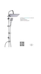 Duxxa Mirage 400 Krom Tepe Duş Seti D.132.4.C