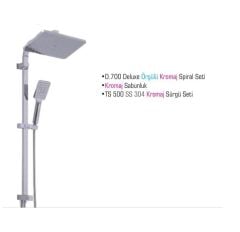 Duxxa Mirage 500 Tepe Duş Seti Krom D.132.5