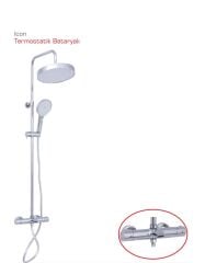 Duxxa Prive Icon Termostatik Bataryalı Duş Seti Kr DTB.112